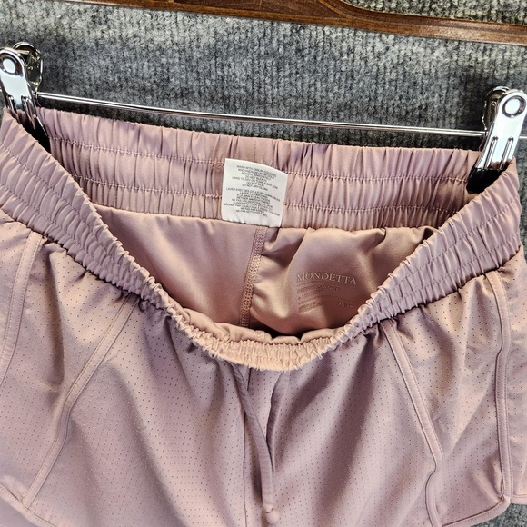 Mondetta Shorts Womens XS Pink Perforated Lined Athletic Running Activewear - Picture 8 of 12